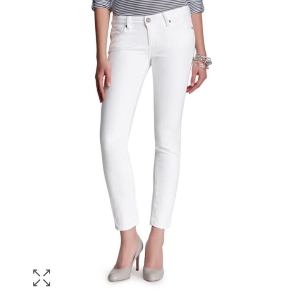 Paige White Skyline Ankle Peg Five Pocket Jeans Size 29